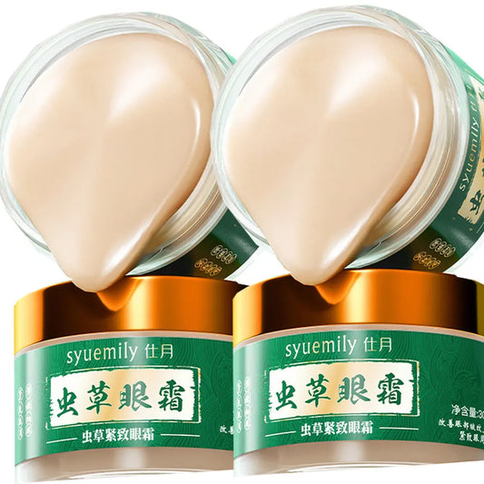 2Pcs Cordyceps Sinensis Repair Eye Cream Firming Eye Cream Vitality Cream Lifting Moisturizing Remove Puffiness Dark Circles Peaceful Pleasures Health and Wellness Default Title