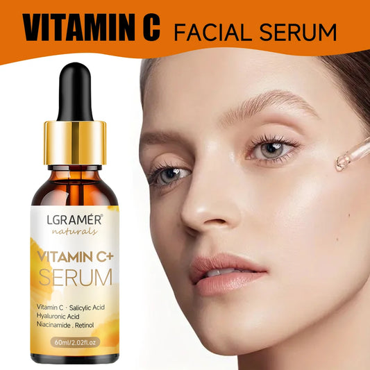 LGRAMER Vitamin C Face Serum – Hyaluronic Acid & Retinol Vitamin C Face Serum Peaceful Pleasures Health and Wellness
