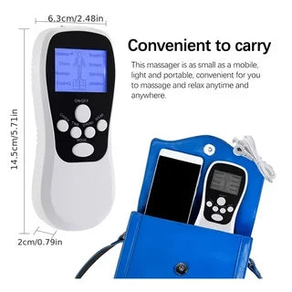 8 Modes TENS Muscle Stimulator Massager with 4 Pads, 2 Channels, White Geenary for Muscle Relaxation and Post-Exercise or Fitnes Peaceful Pleasures Health and Wellness