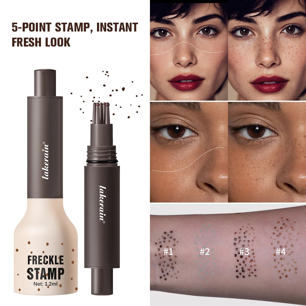 Liquid Air Cushion Freckle Stamp Pen Five-point Head Freckle Natural Simulation Fake Dot Spot Pen Waterproof Lasting Makeup Peaceful Pleasures Health and Wellness
