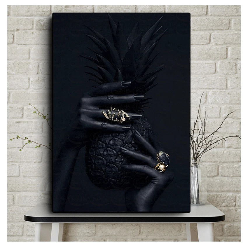 Pineapple Canvas Wall Art | Nordic Modern Unframed Poster