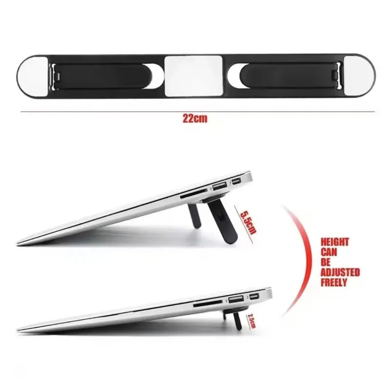Portable Foldable Laptop Cooling Stand | Height Adjustable Laptop Stand Peaceful Pleasures Health and Wellness
