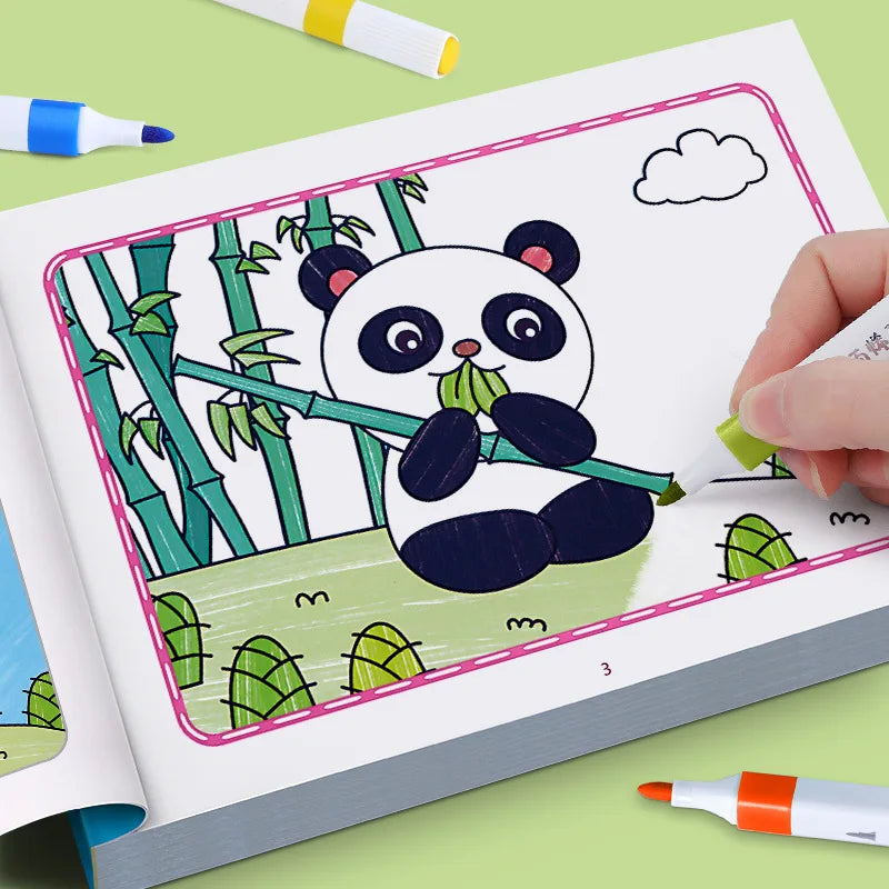 Children's Coloring Book Graffiti Cartoon Animal Drawing Fun Suitable