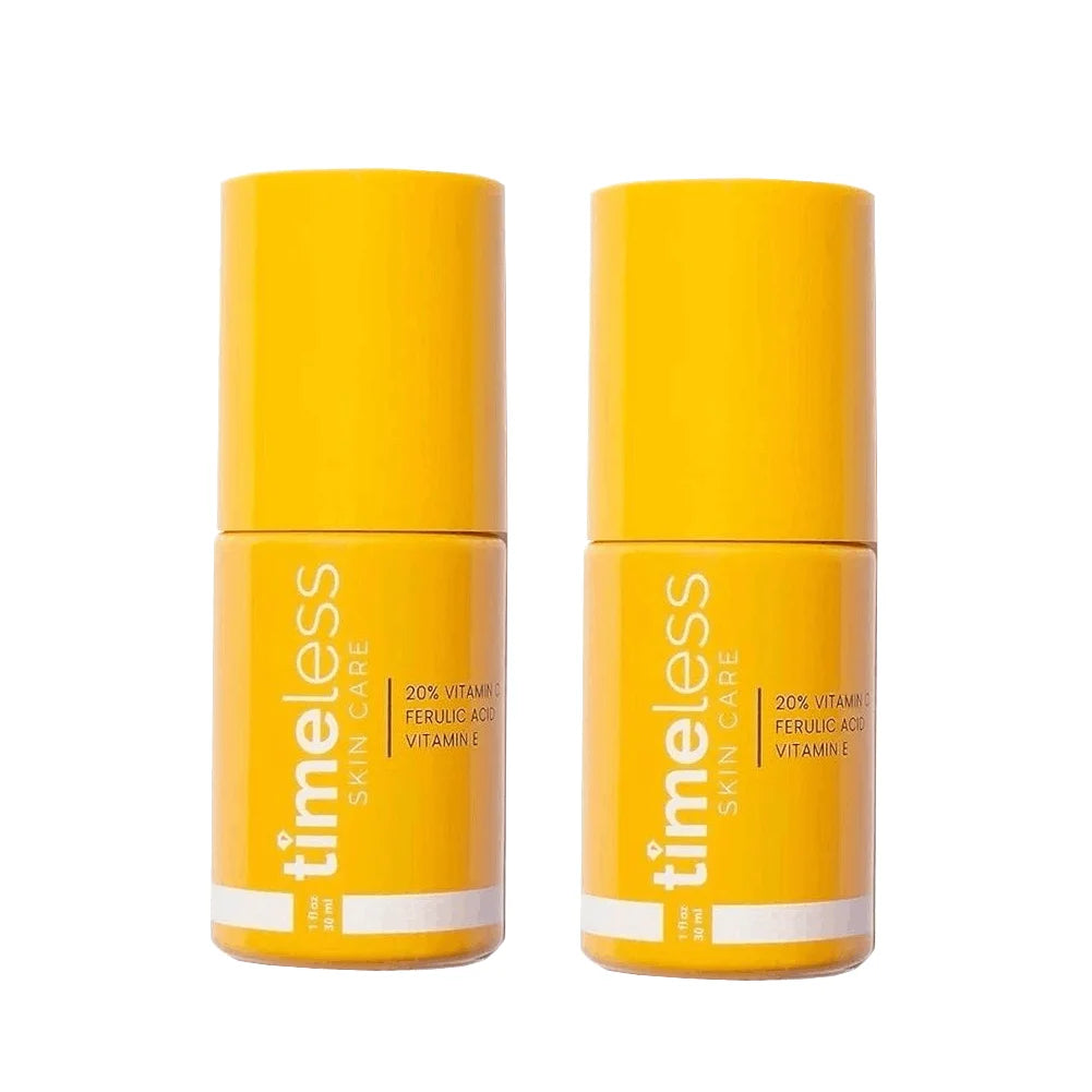 Timeless VC Serum with Ferulic Acid Antioxidant Wrinkle Resistant Hydrating Firming Reduce Fine Lines Essence for Brightens Skin Peaceful Pleasures Health and Wellness B