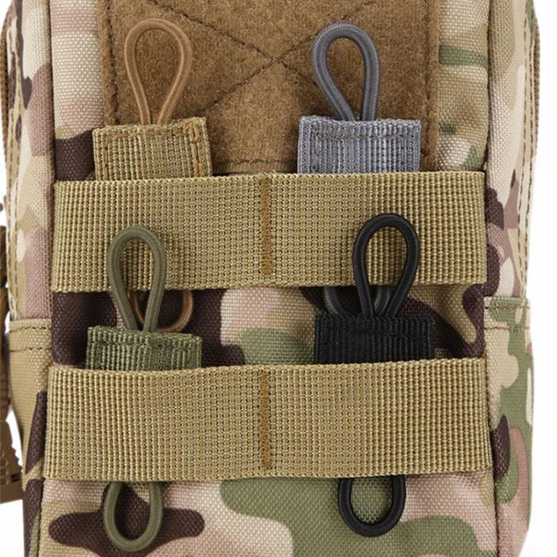Tactical MOLLE Elastic Rope Straps 4pcs | 600D Nylon Gear Holder