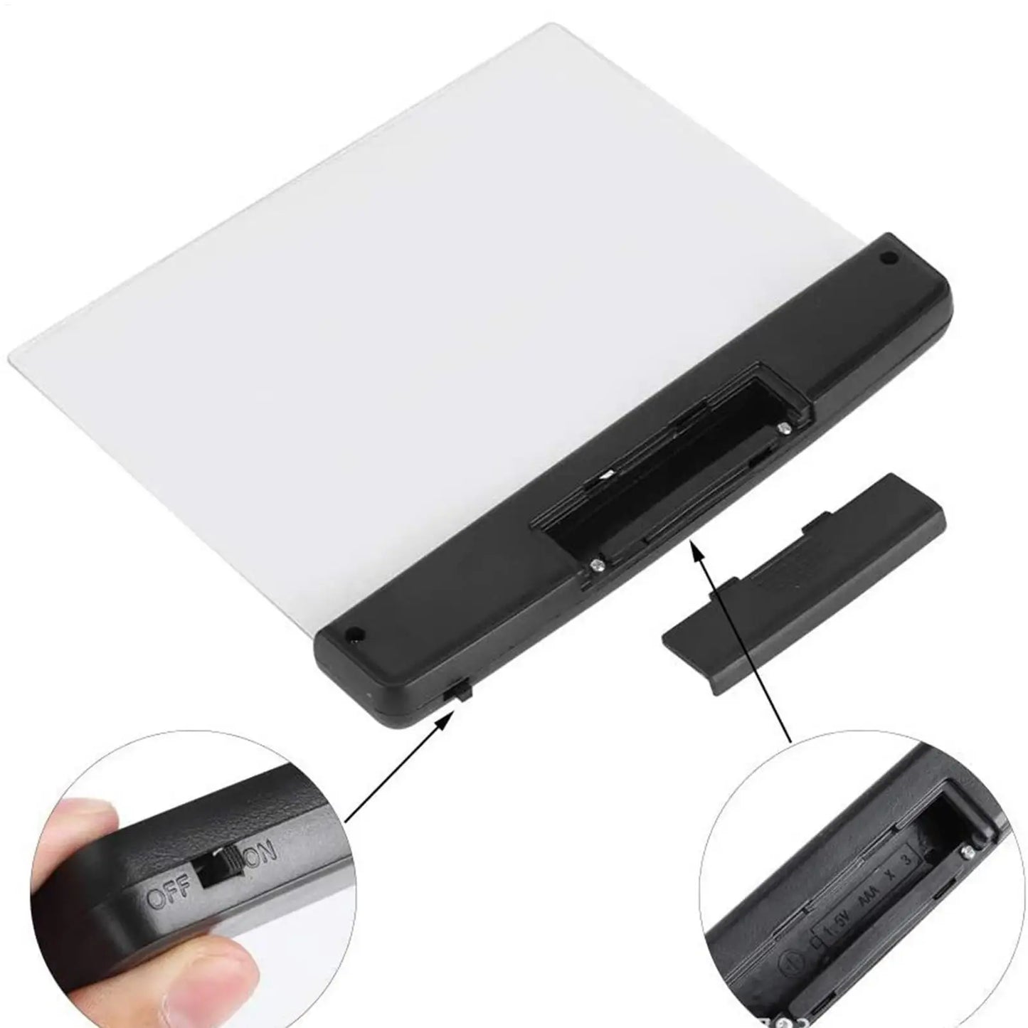 LED Flat Panel Clip-On Book Light – Eye-Friendly Reading Lamp