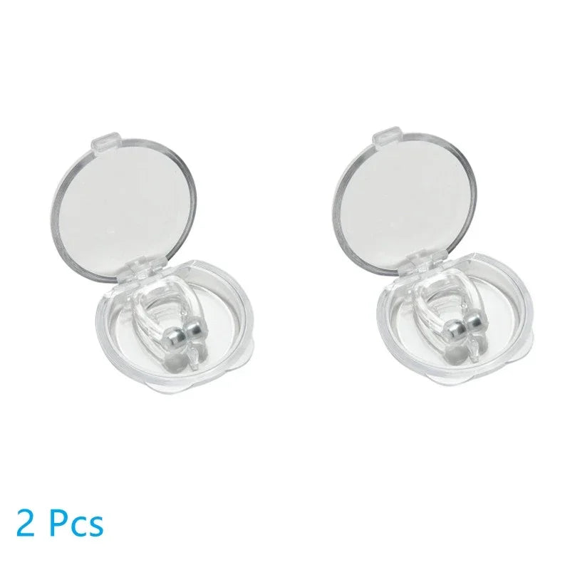 Magnetic Silicone Anti-Snoring Nose Clip – Sleep Aid Device Peaceful Pleasures Health and Wellness 2 Pcs