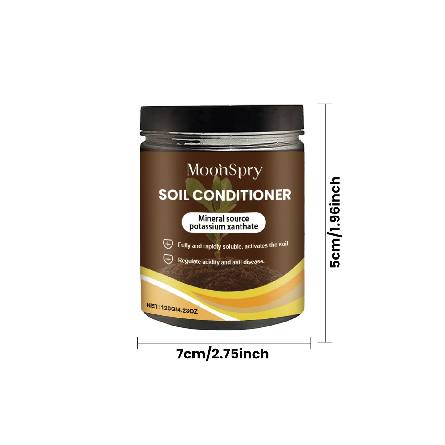 MOONSPRY 120g Mineral Soil Conditioner | Fertility & Plant Growth