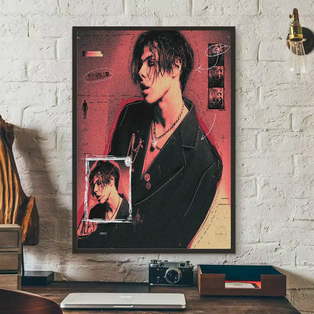 fashion Y-YUNGBLUD Singer Poster HD art sticky wall waterproof home living room bedroom bar aesthetic decoration Peaceful Pleasures Health and Wellness z9 50X70cmNoframe