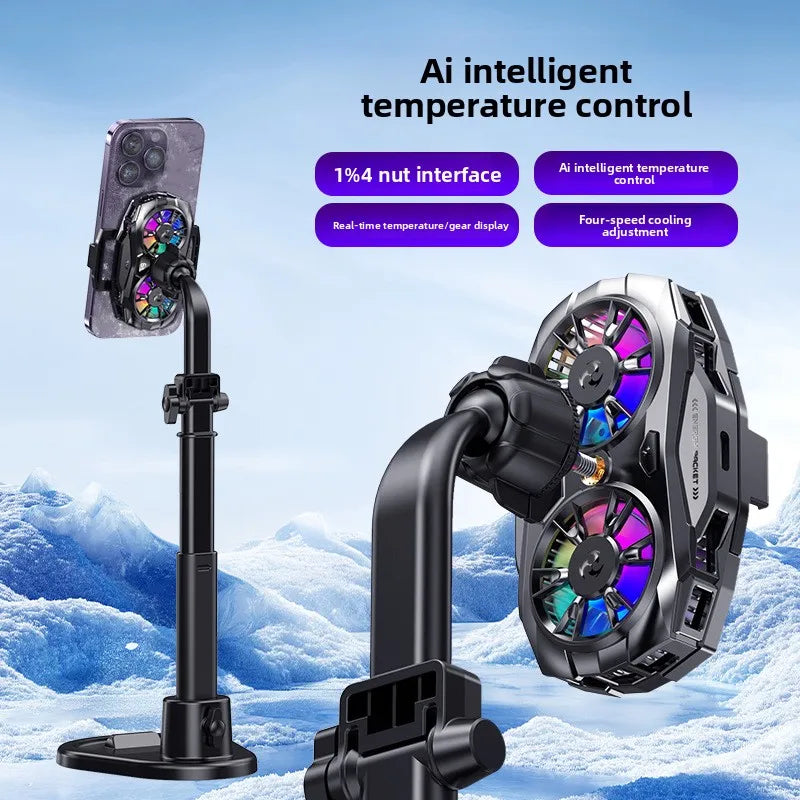 phone cooler gaming portable fan to cool the mobile cooling fan magnetic mobile cooler phone gaming radiator for cell phone fan Peaceful Pleasures Health and Wellness