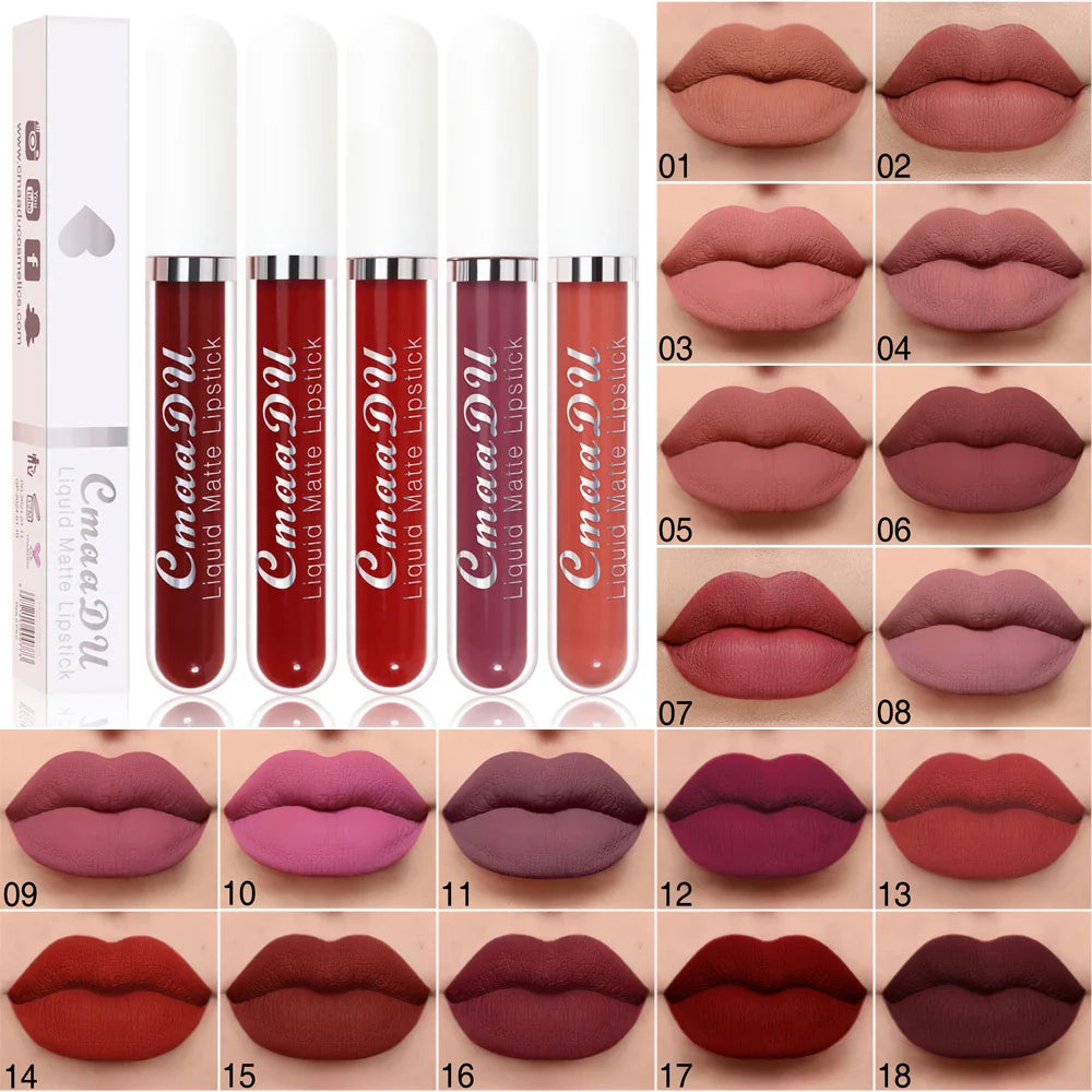 Cmaadu Matte Lipstick – Waterproof Long-Lasting Lip Color