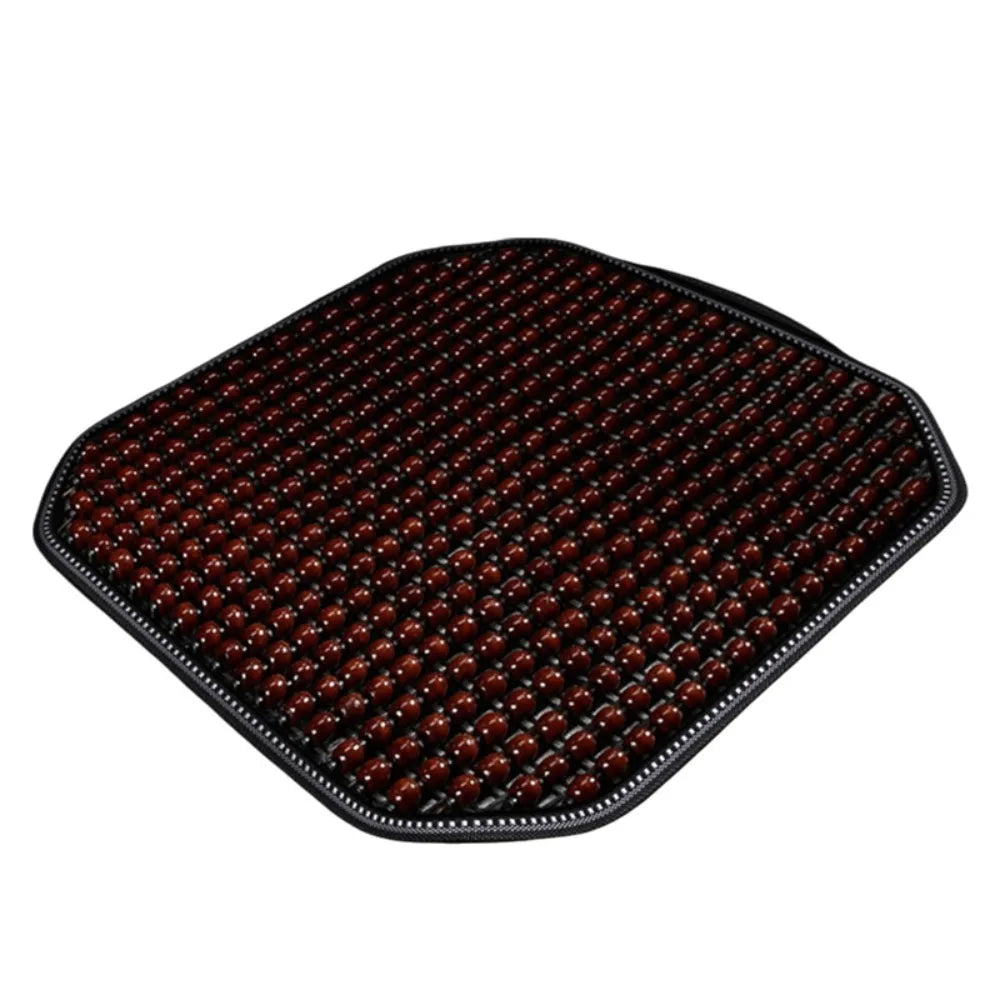Wooden Beads Seat Cushion | Breathable Cooling Chair Pad
