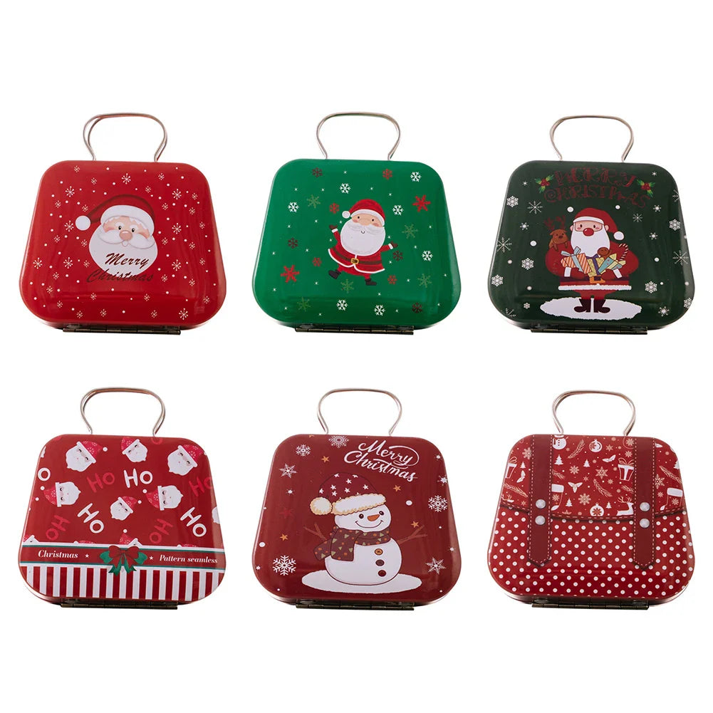 Christmas Tin Candy Box – Festive Metal Treat & Gift Storage