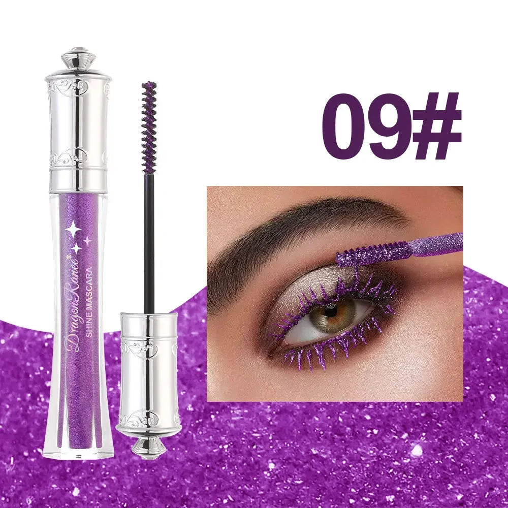 9 Color Glitter Diamond Mascara – Waterproof & Lengthening