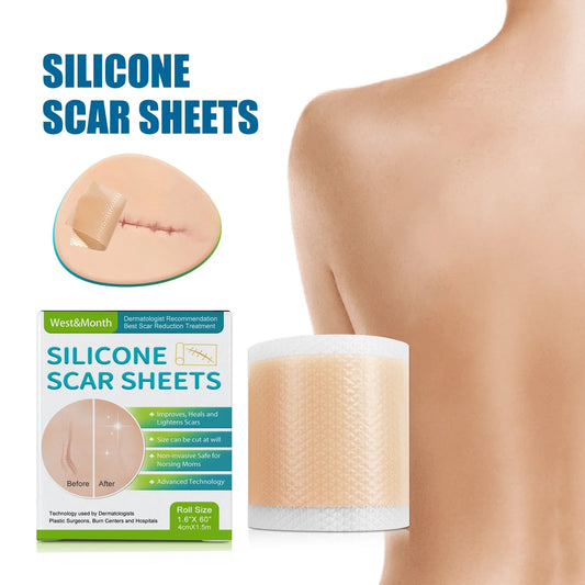 Silicone Scar Sheets Roll 4cm×150cm – Reusable Scar Tape Silicone Scar Tape Oasis Select 2BOXED
