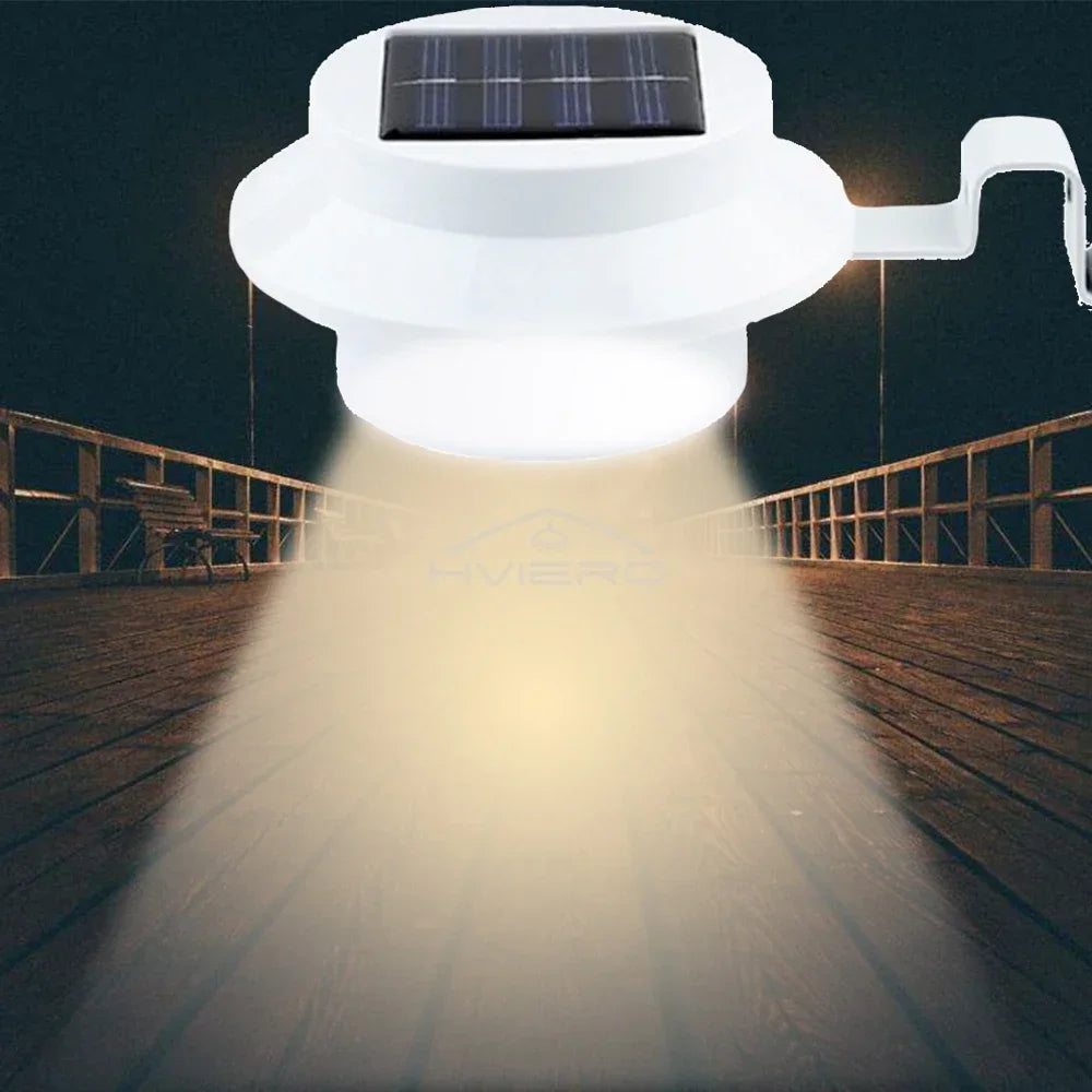 HVIERO Solar LED Garden Wall Light | IP65 Waterproof Outdoor Lamp