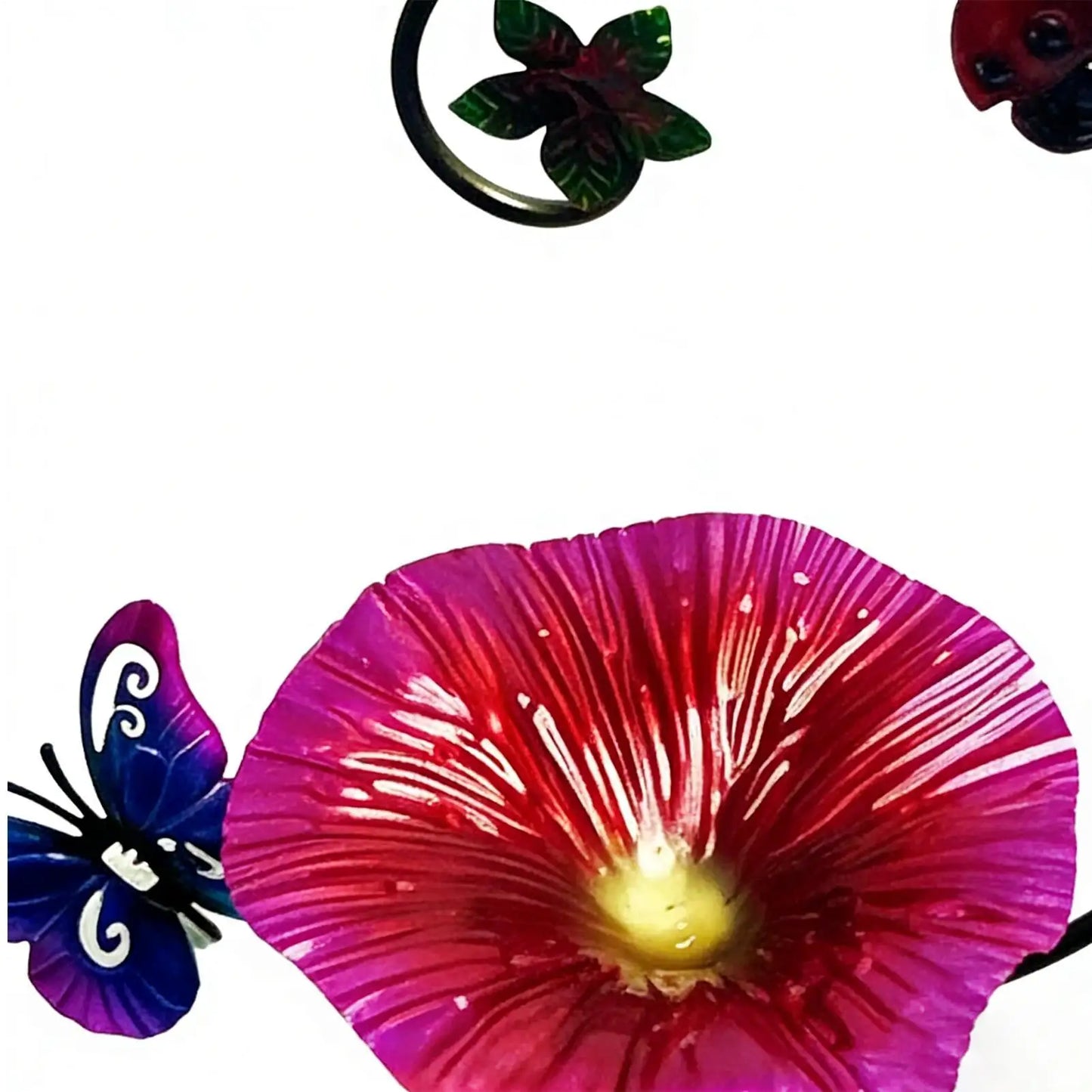 Heavy-Duty Metal Bird Bath with Hook | Outdoor Garden Decor