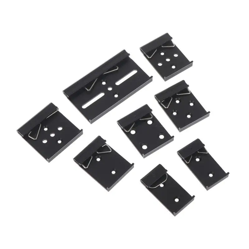 25/35/45MM Metal DIN Rail Fixed Clamp Clip Relay Mounting Buckle Simple Fixing Rack With Mounting Holes Peaceful Pleasures Health and Wellness