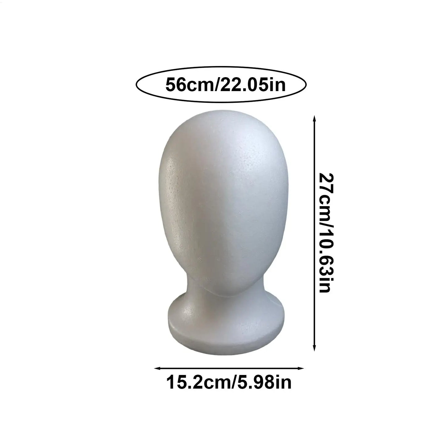 Foam Mannequin Head Model Hat Caps Wig Glasses Display Stand Rack Stable Base Shopping Mall Closet Holder Photography Prop Peaceful Pleasures Health and Wellness