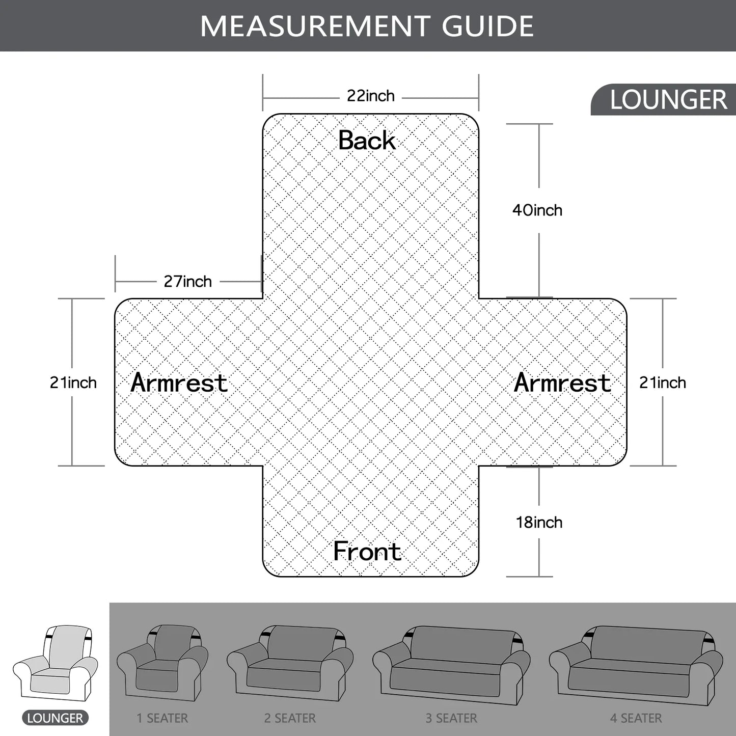 Waterproof Recliner Chair Cover | Pet & Kid Proof Slipcover