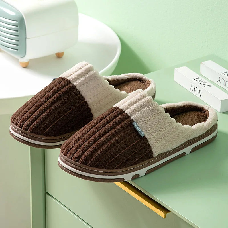 Women's Fuzzy Plush House Slippers – Soft Fluffy Indoor Slides