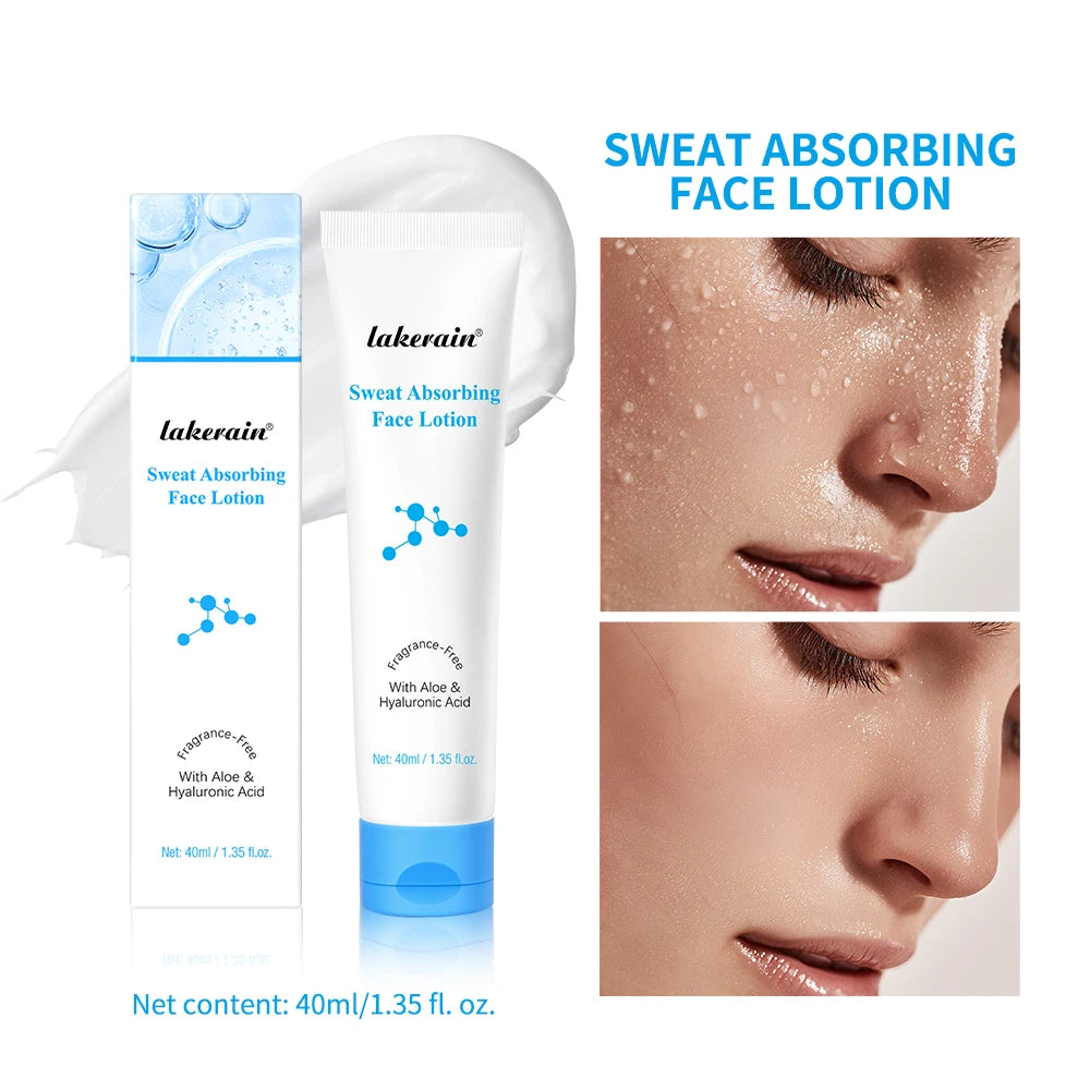 Sweat Absorbing Face Lotion Matte 40Ml Long - Lasting Sweat Control Absorbs Excess Oil Antioxidants Nourish Great Makeup Base Peaceful Pleasures Health and Wellness 1pc