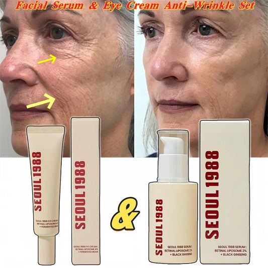 SEOUL 1988 Retinol Vitamin C Ginseng Face Serum & Eye Cream Set Face Serum & Eye Cream Set Oasis Select
