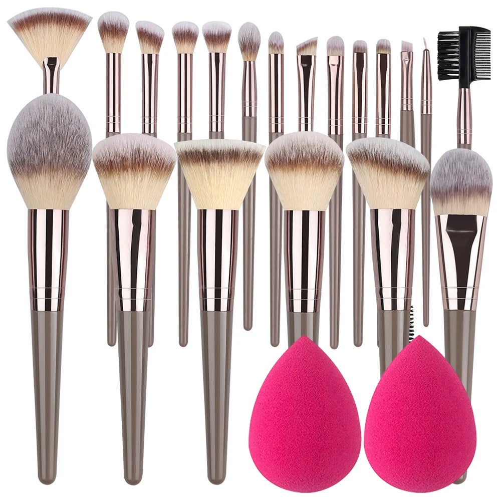 20-Piece Professional Makeup Brush Set – Full Face Kit