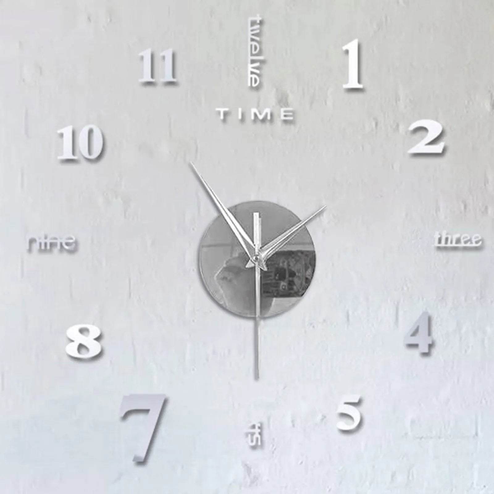 2024 New Creative Wall Clock Living Room DIY Wall Sticker Clock Mute Wall Clock Home Decorate Wall Digital Clock Needle Watch Peaceful Pleasures Health and Wellness
