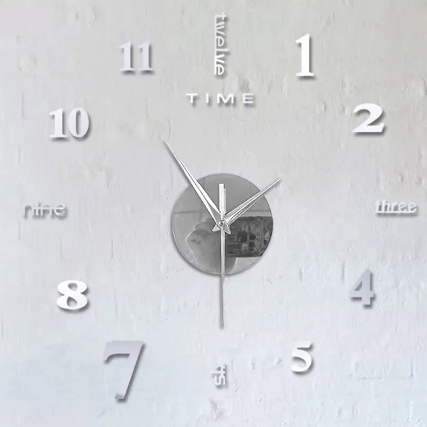 DIY 3D Mirror Wall Clock – Silent Frameless Sticker Clock