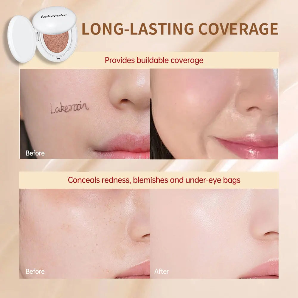 NEW Glow CC Cream Foundation Cushion Waterproof Long-lasting Brighten Foundation Cream Women Base Makeup Face Korean Cosmetics Peaceful Pleasures Health and Wellness