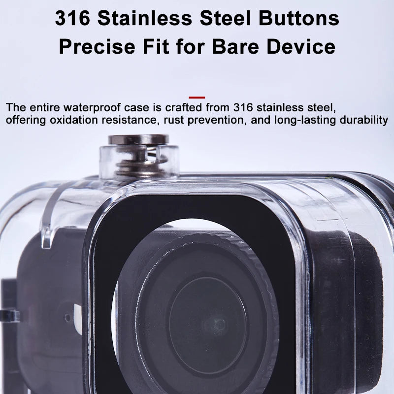 60M Camera Protective Shell Waterproof Sports Camera Cover Transparent Tempered Glass For DJI Osmo Nano PC/Glass/Stainless Steel Peaceful Pleasures Health and Wellness