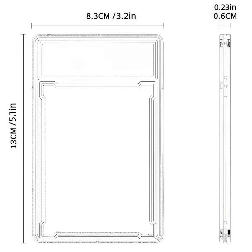 35PT Trading Card Case – UV Protection, Clear & Stackable