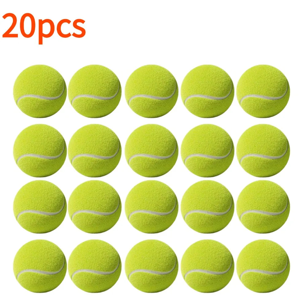 High Elasticity Training Tennis Balls – Durable Rubber & Felt Peaceful Pleasures Health and Wellness 20pcs