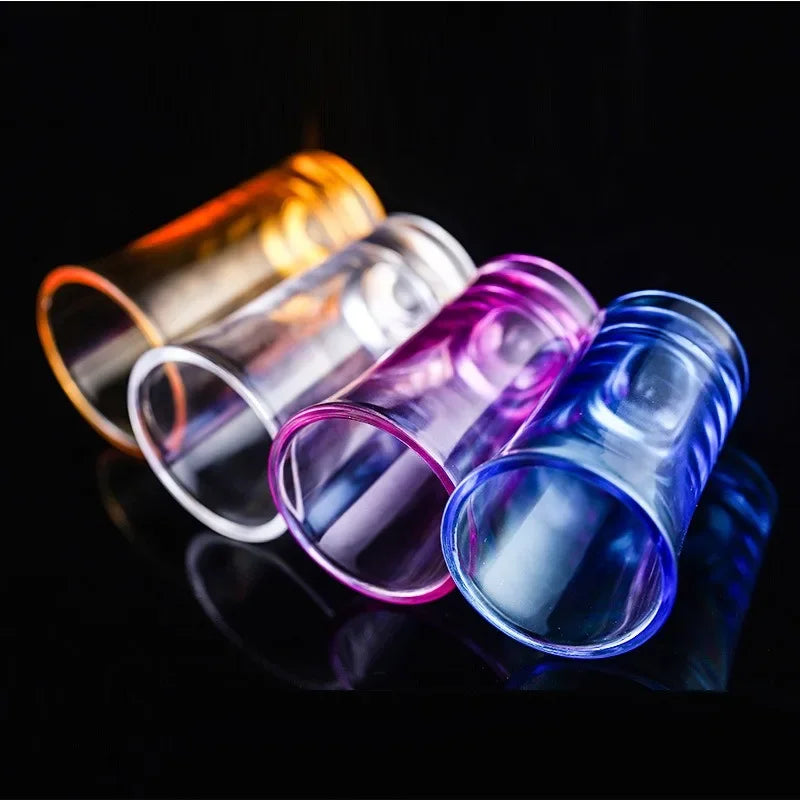 10-Pack BPA-Free 35ml Plastic Shot Glasses | Rainbow Party Cups