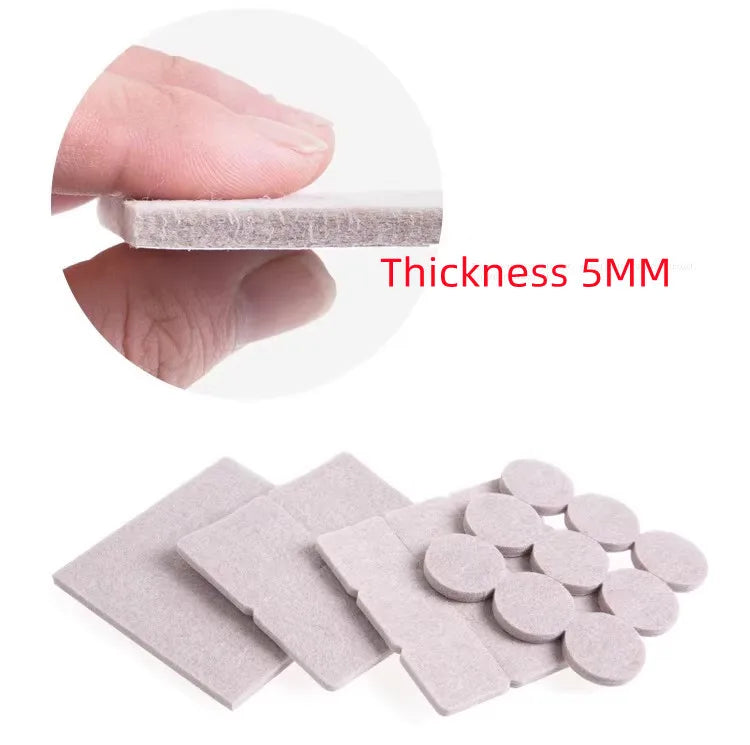 Felt Chair Leg Pads 5mm – Floor Scratch Protector 18–128 Pcs