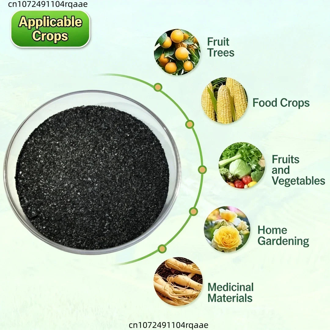 Humic Acid Fertilizer & Trace Elements – Sodium Humate Foliar Spray