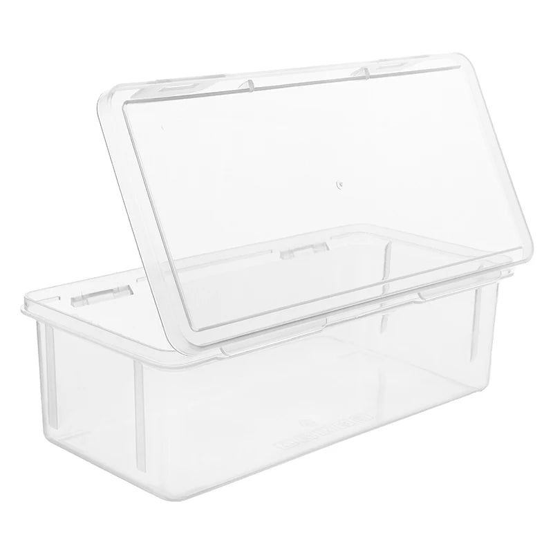 1 Storage Box Transparent PP Pen Box Multi-Functional & Large Capacity Stackable Stationery Organizer For Office Or School Peaceful Pleasures Health and Wellness