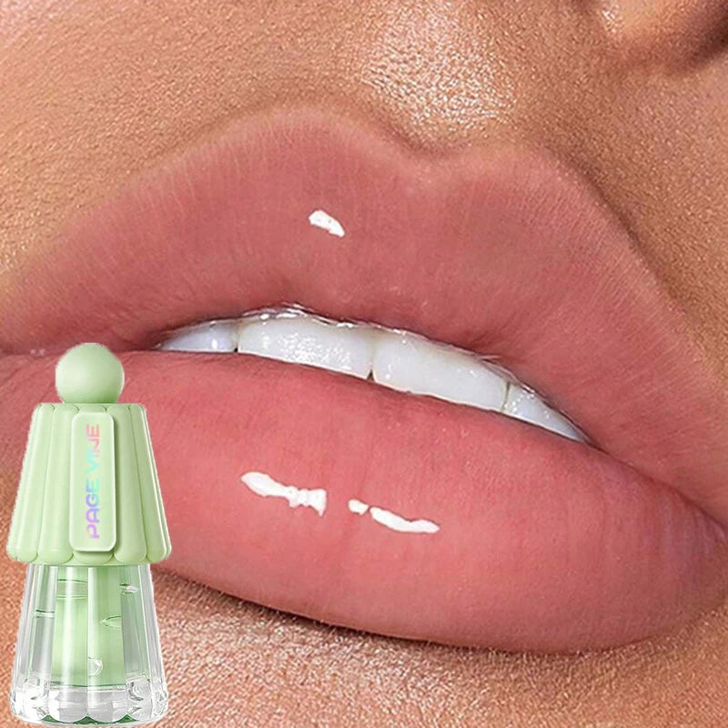 Crystal Jelly Lip Oil – Clear Hydrating Glass Lip Gloss