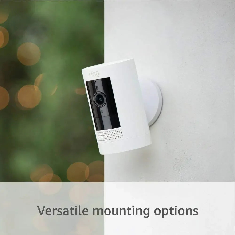 Refurbished HD Security Camera with Alexa, Easy Setup, Indoor/Outdoor Use - White Peaceful Pleasures Health and Wellness