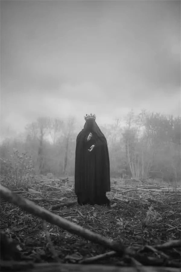 AA Dark Academia Art Black Death Poster Prints For Living Room Home Decor Nordic Gothic Horror Witch Canvas Painting Wall Art Peaceful Pleasures Health and Wellness 7 20x30cm