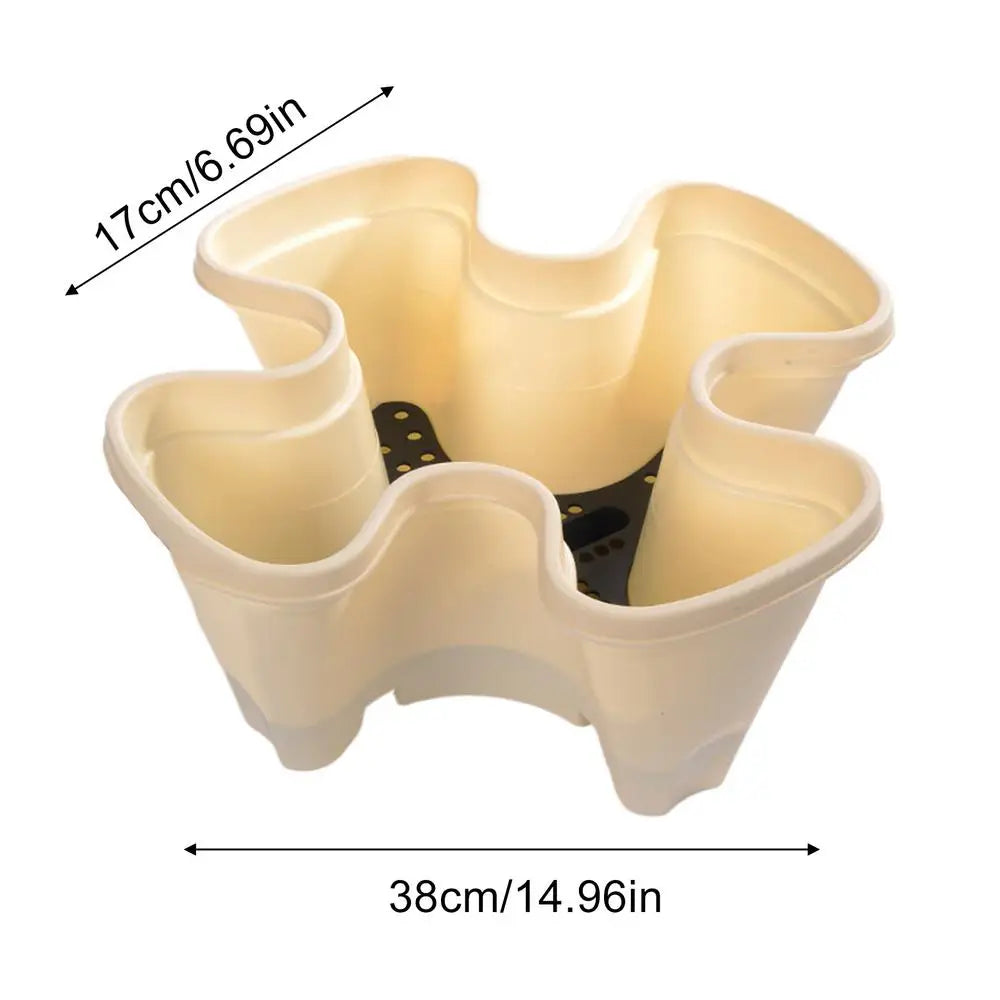 Stackable Vertical Strawberry Planter | Indoor & Outdoor Garden Pot