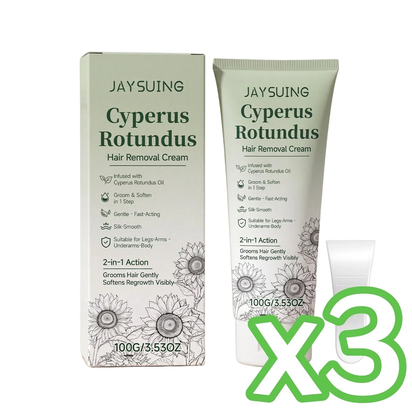 Jaysuing Cyperus Rotundus Hair Removal Cream Sensitive Skin