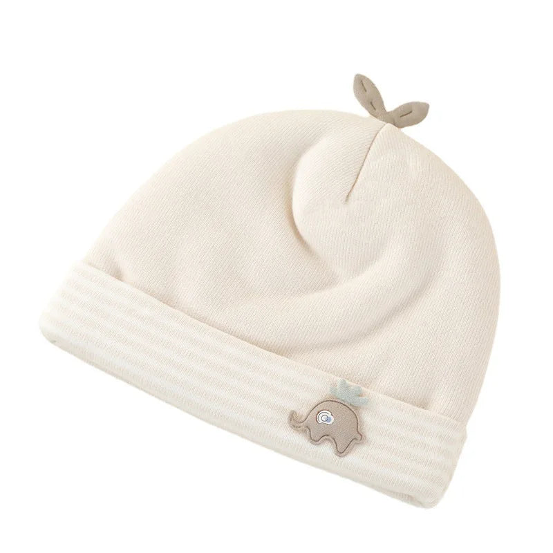 Soft Cotton Newborn Baby Beanie Hat | Boys & Girls 0-12 Months