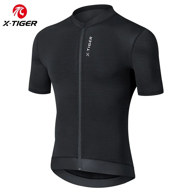 X-TIGER Men's Cycling Jersey Short Sleeve SPF 50 MTB Road Bike