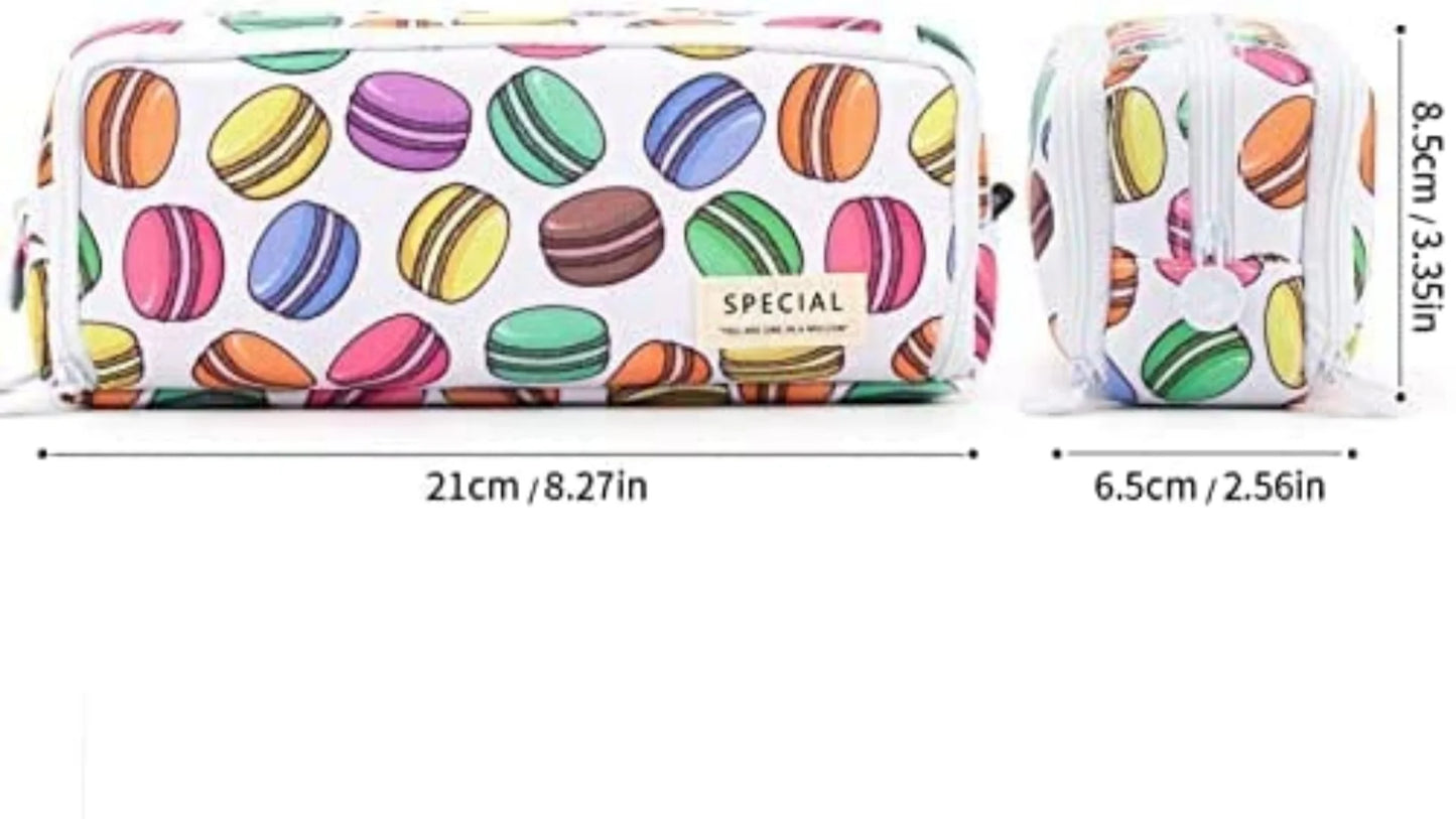 Bview Art Big Capacity Pencil Case 3 Compartment Bag Storage Box