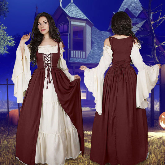Women Cosplay Medieval Dress Off Shoulder Elegant Greece Party Dresses for Vacations Holiday Wear Peaceful Pleasures Health and Wellness