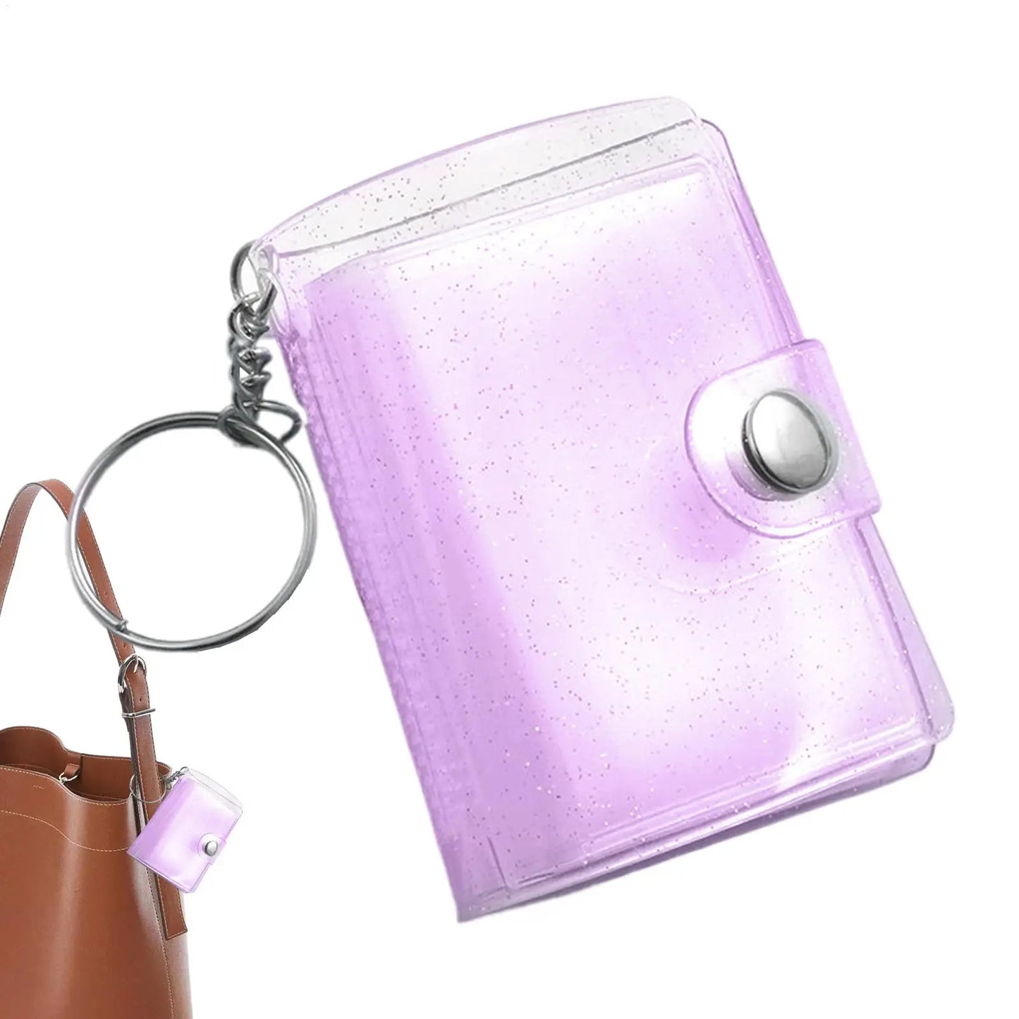 Mini Photo Album Keychain – 24-Pocket Photocard Holder