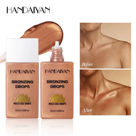Waterproof Shimmer Bronze Body Foundation & Tanning Lotion Body Foundation Bronzer Peaceful Pleasures Health and Wellness