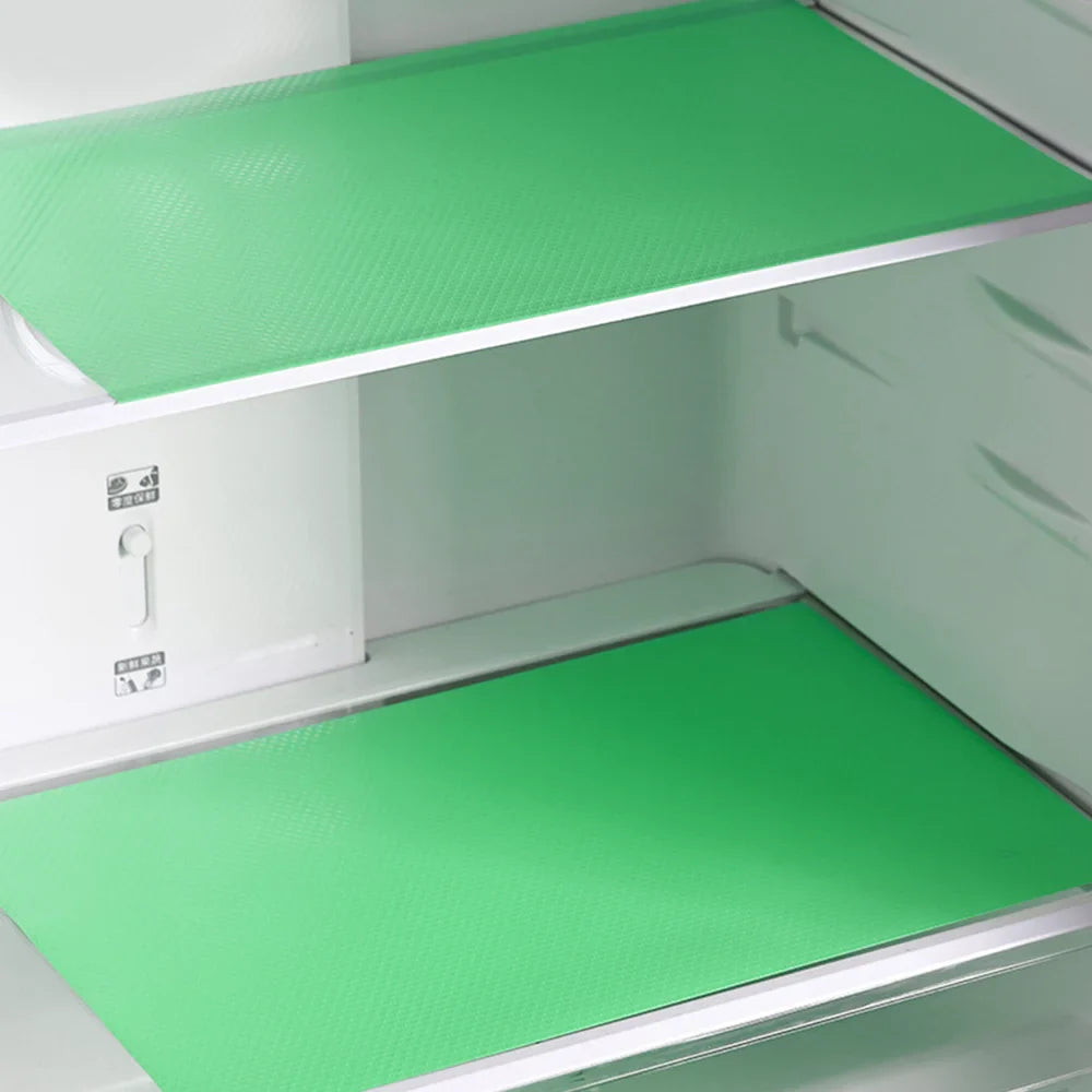 4-Pack Washable Refrigerator Liner Mats – BPA-Free Non-Slip EVA